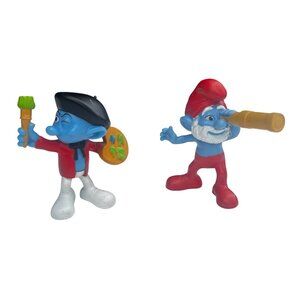 2 Smurfs - Peyo 2011 Papa & Painter